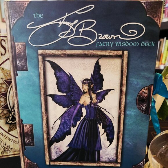 Amy Brown Faery Wisdom Cards Deck & Book Fairy Divination Set Oracle Tarot - Picture 1 of 3